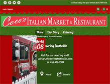 Tablet Screenshot of cocosfoodtruck.com